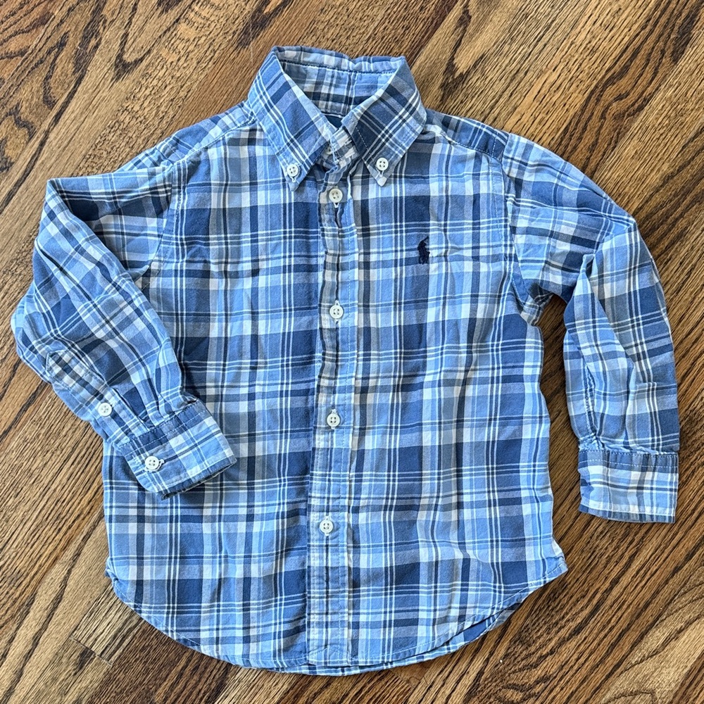 Ralph Lauren Kids Plaid Button Down Shirt